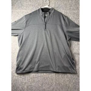 Callaway Golf Sweater Mens 2XL Gray 100% Polyester Long Sleeve 1/4 Zip Pullover